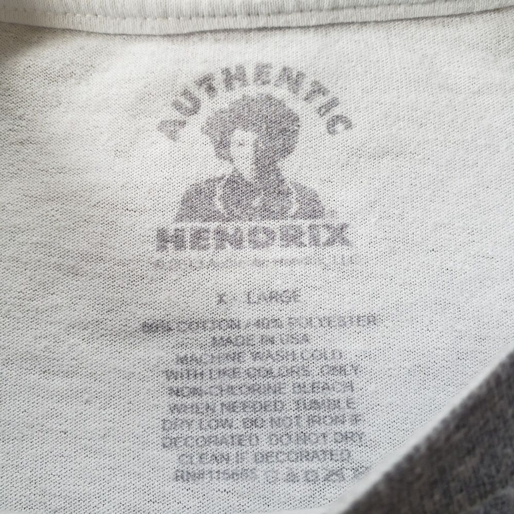 2013 Jimi Hendrix All Over Print Sz XL USA Made Officially Licensed T-Shirt AOP - Picture 3 of 7